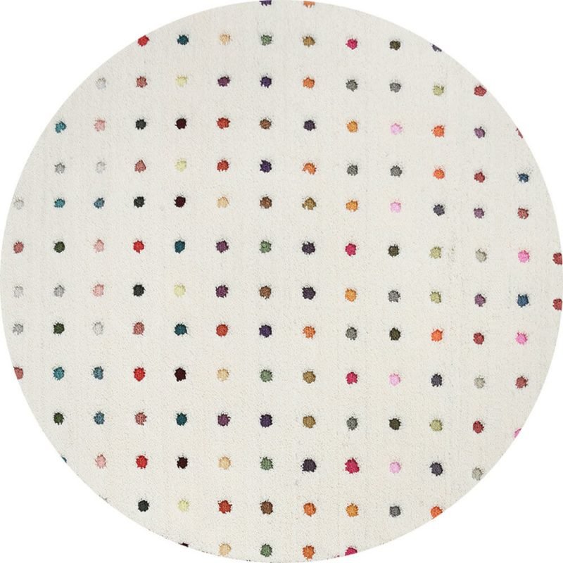 Colorful Dot Round Rug